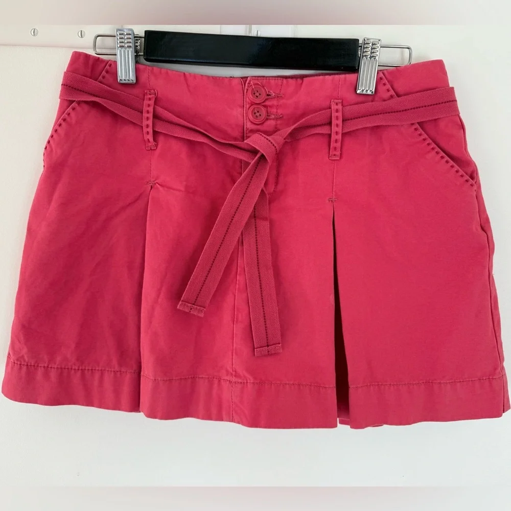 GAP Big Girls Skirt Chic Mini Skirt with Belt Size 12 Regular %100 Cotton
